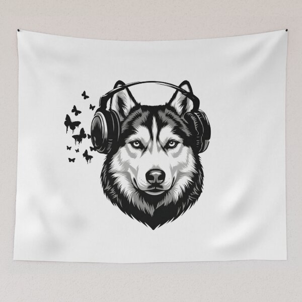 Item preview, Husky Business | Siberian Husky Music Lover Graphic designed and sold by Rachid-Art.