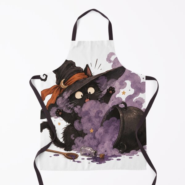 Item preview, Witch Cat Potion Disaster – Funny Halloween Black Cat designed and sold by Yaqon.