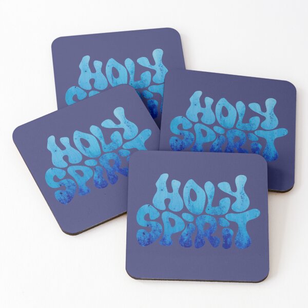 Item preview, Holy Spirit Abstract Typography Art (ice-y Blue version) designed and sold by Gingergarlic.