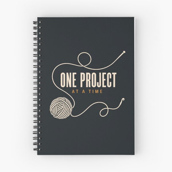 Item preview, One Project at a Time – Knitting Crochet Project Tote Bag designed and sold by astersgraphics.