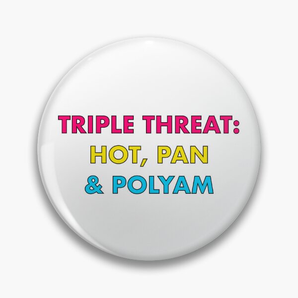 Item preview, Triple Threat | Pansexual Bisexual Polyamory Queer Pride designed and sold by Multiply 6 by 9.