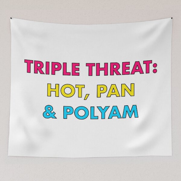 Item preview, Triple Threat | Pansexual Bisexual Polyamory Queer Pride designed and sold by Multiply 6 by 9.