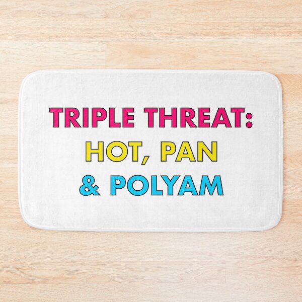 Item preview, Triple Threat | Pansexual Bisexual Polyamory Queer Pride designed and sold by Multiply 6 by 9.