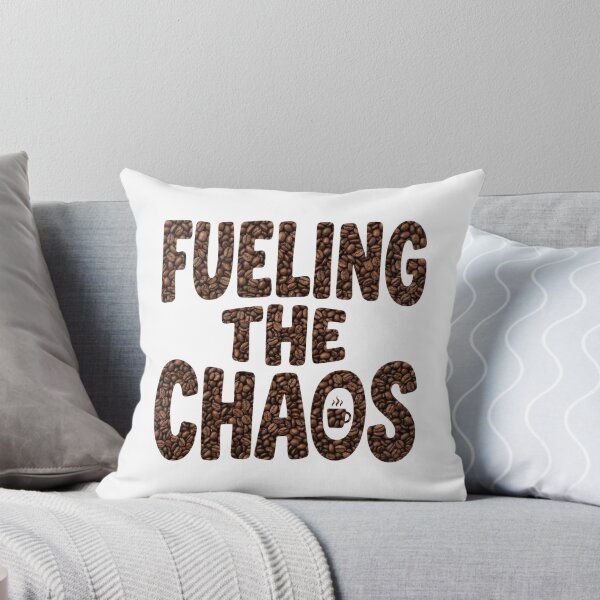 Item preview, Fueling The Chaos - Coffee Bean Typography Quote Art designed and sold by Sanan Israyilli.