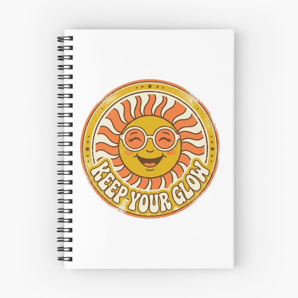 Item preview, Keep Your Glow - Vintage 70s Retro Smiling Sun Badge designed and sold by Sanan Israyilli.