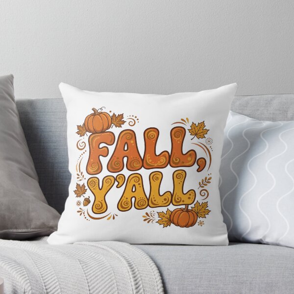 Item preview, Fall, Y'All — Groovy Retro Autumn Lettering designed and sold by Dudas Garage & Outdoors.