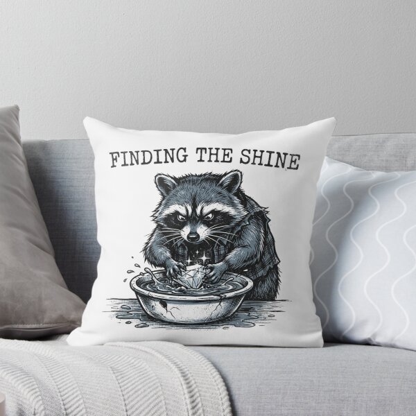 Item preview, Finding The Shine - Vintage Raccoon Washing Diamond Art designed and sold by Sanan Israyilli.