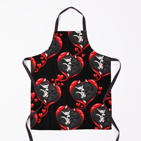 Item preview, Two Cats One Heart – Cute Black Cat Love Design designed and sold by BigfeetLittlepaws.