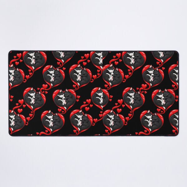 Item preview, Two Cats One Heart – Cute Black Cat Love Design designed and sold by BigfeetLittlepaws.