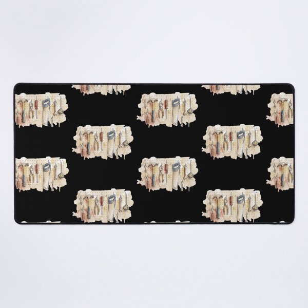 Item preview, Vintage Handyman Tool Pegboard Workshop Watercolor Art designed and sold by bvdesignart.