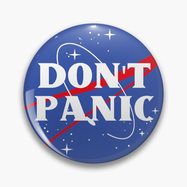 Item preview, Don't Panic! designed and sold by Interstellar Archives.