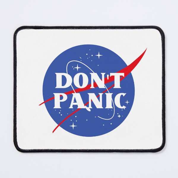 Item preview, Don't Panic! designed and sold by Interstellar Archives.