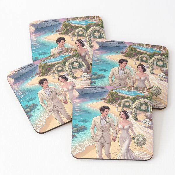 Item preview, Romantic Beach Stroll designed and sold by nammonartstudio.