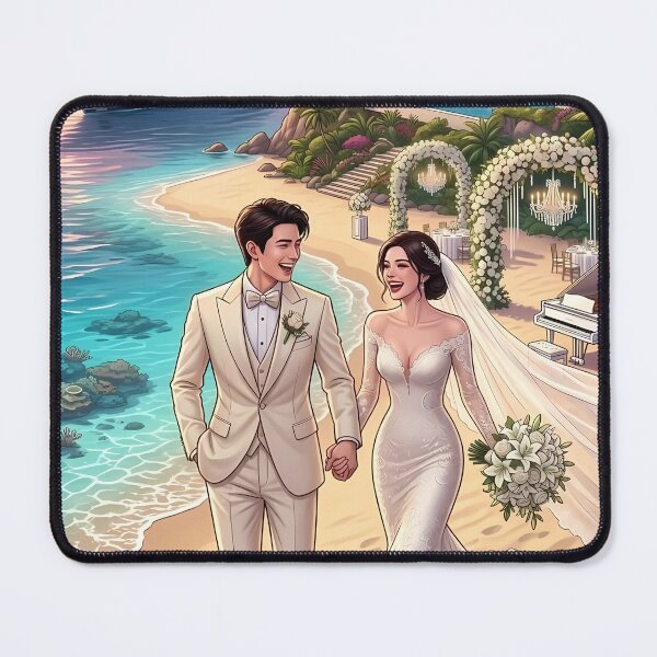 Item preview, Romantic Beach Stroll designed and sold by nammonartstudio.