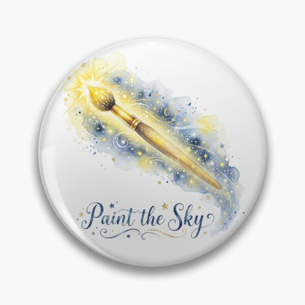 Item preview, Paint The Sky - Magical Watercolor Paintbrush Starry Night designed and sold by Sanan Israyilli.