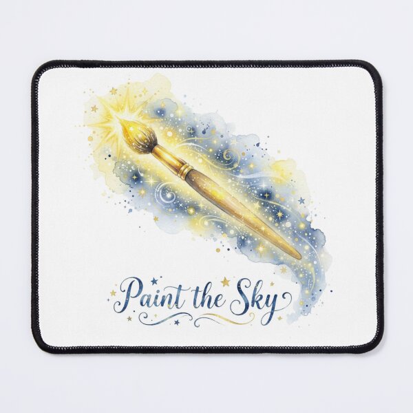 Item preview, Paint The Sky - Magical Watercolor Paintbrush Starry Night designed and sold by Sanan Israyilli.