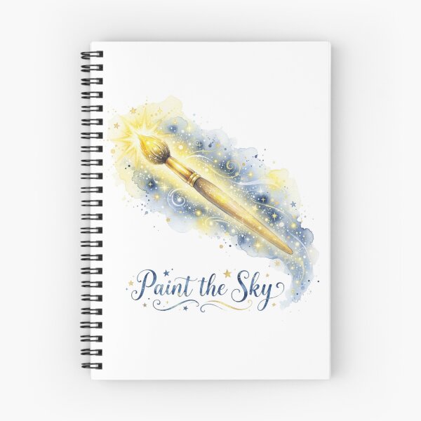 Item preview, Paint The Sky - Magical Watercolor Paintbrush Starry Night designed and sold by Sanan Israyilli.
