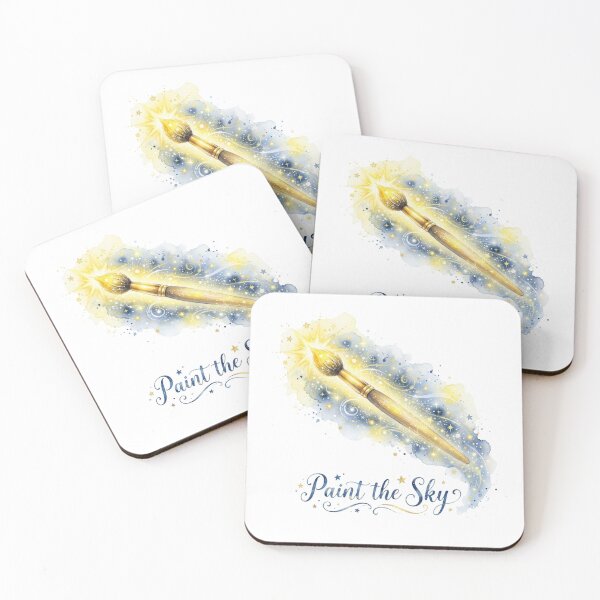 Item preview, Paint The Sky - Magical Watercolor Paintbrush Starry Night designed and sold by Sanan Israyilli.