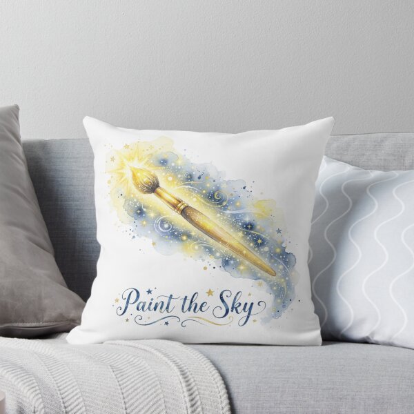 Item preview, Paint The Sky - Magical Watercolor Paintbrush Starry Night designed and sold by Sanan Israyilli.