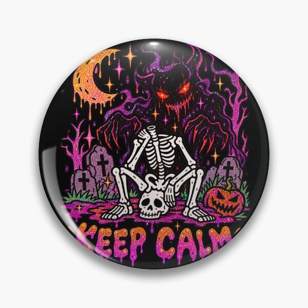 Aperçu de l'œuvre Squelette d'Halloween Keep Calm créée et vendue par MonkiFlipp.