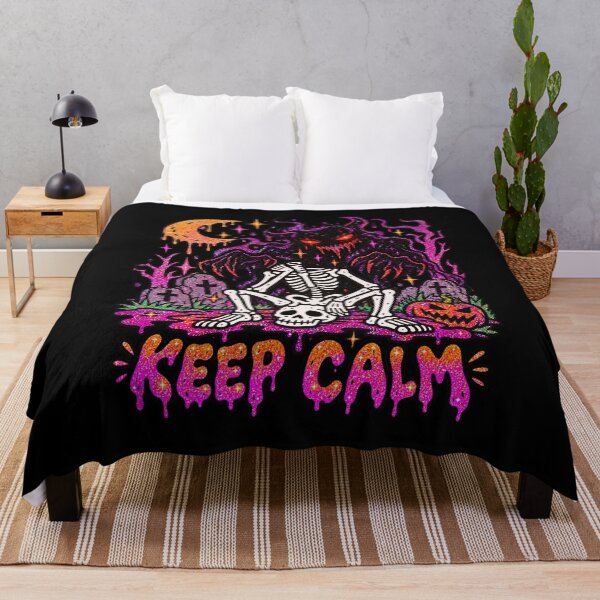 Item preview, Keep Calm Halloween Skeleton designed and sold by MonkiFlipp.