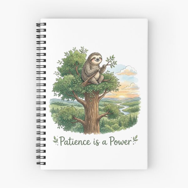 Item preview, Patience is a Power - Cute Watercolor Sloth on Tree designed and sold by Sanan Israyilli.