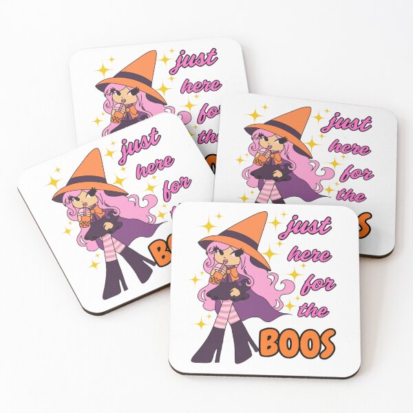Item preview, Just here for the boos - Cute Halloween witch graphic  designed and sold by She - artist creations .