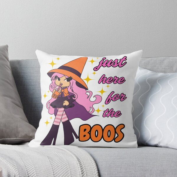 Item preview, Just here for the boos - Cute Halloween witch graphic  designed and sold by She - artist creations .