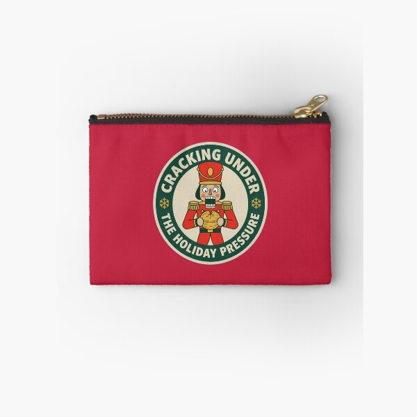 Item preview, Cracking Under Holiday Pressure Nutcracker Badge designed and sold by DripCultureLab.