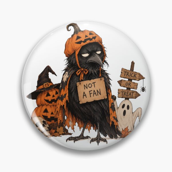 Item preview, funny Not a Fan – Grumpy Raven Funny  designed and sold by Yaqon.