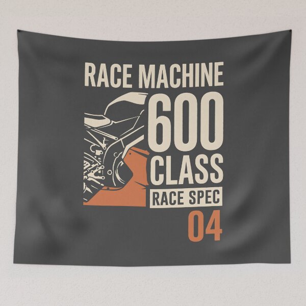 Item preview, Race Machine 600 Class Vintage Sportbike Graphic designed and sold by SplashTastic.