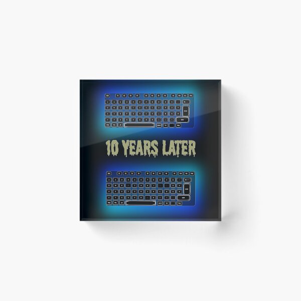 Item preview, Copy of Copy of Copy of 10 Years Later Keyboard – Funny Gamer & Mechanical Keyboard Pun designed and sold by FlatstudioArt.
