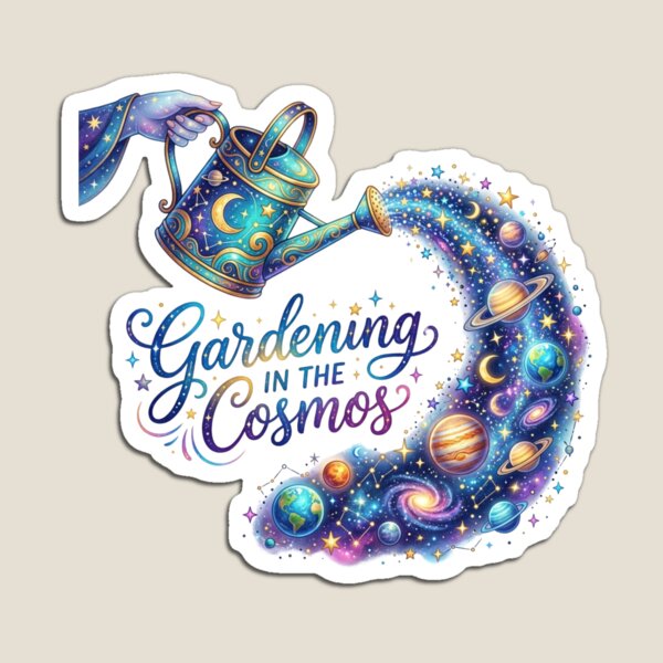 Item preview, Gardening In The Cosmos - Magical Watercolor Space Watering Can designed and sold by Sanan Israyilli.