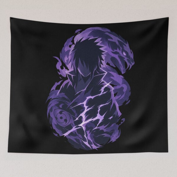 Aperçu de l'œuvre Affiche silhouette de Sasuke Uchiha – Illustration de Naruto Shippuden créée et vendue par · GAMING SOUL ·.