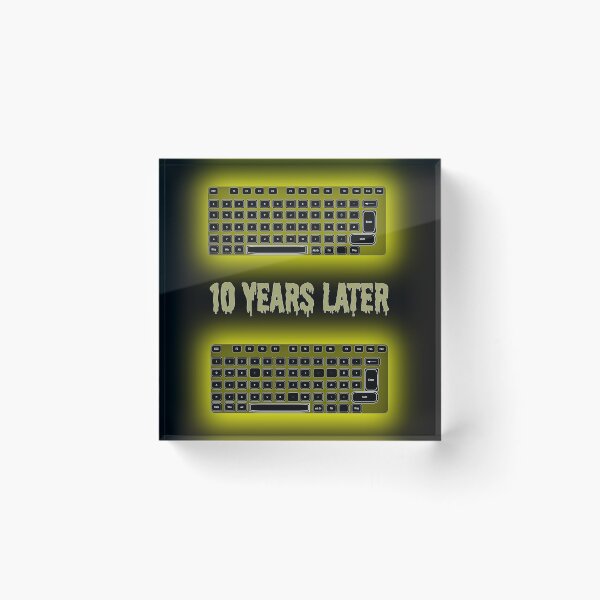 Item preview, Copy of Copy of 10 Years Later Keyboard – Funny Gamer & Mechanical Keyboard Pun designed and sold by FlatstudioArt.