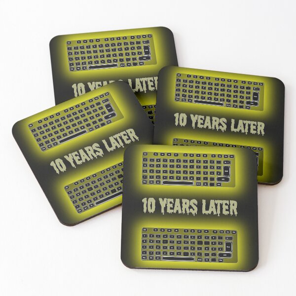 Item preview, Copy of Copy of 10 Years Later Keyboard – Funny Gamer & Mechanical Keyboard Pun designed and sold by FlatstudioArt.