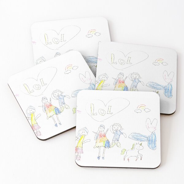 Item preview, Happy Family & Unicorn designed and sold by TwoLinesArt.