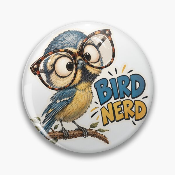 Item preview, Bird Nerd Funny Glasses Birdwatching Lover Vintage Sticker designed and sold by KaBaRen.