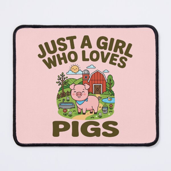 Item preview, Just A Girl Who Loves Pigs Cute Pig Lover designed and sold by Colorfulman.