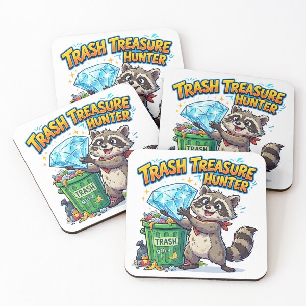 Item preview, Trash Treasure Hunter - Cute Cartoon Raccoon and Diamond designed and sold by Sanan Israyilli.