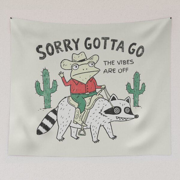 Item preview, Cowboy Frog Riding a Raccoon – Western Chaos Humor designed and sold by Studio Bootleg.