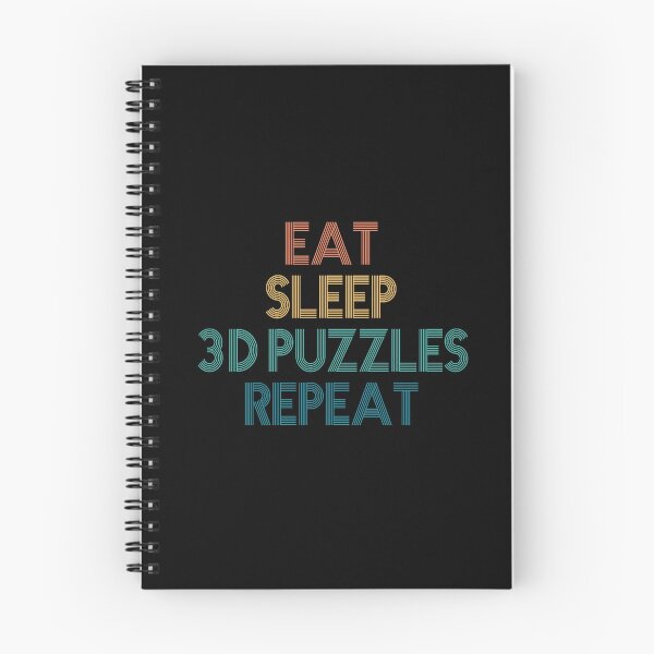 Item preview, Eat Sleep 3D Puzzles Repeat - Gift For 3D Puzzles Fans designed and sold by kindxinn.