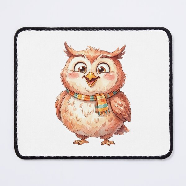 Item preview, Cozy Owl with Scarf designed and sold by StickVerse by Owais.
