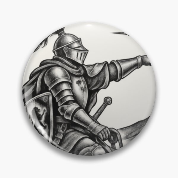 Artikelvorschau, Mittelalterlicher Ritter, Schildkrötenreiter, Vintage-Fantasy-Kunst entworfen und verkauft von AmiGraph.