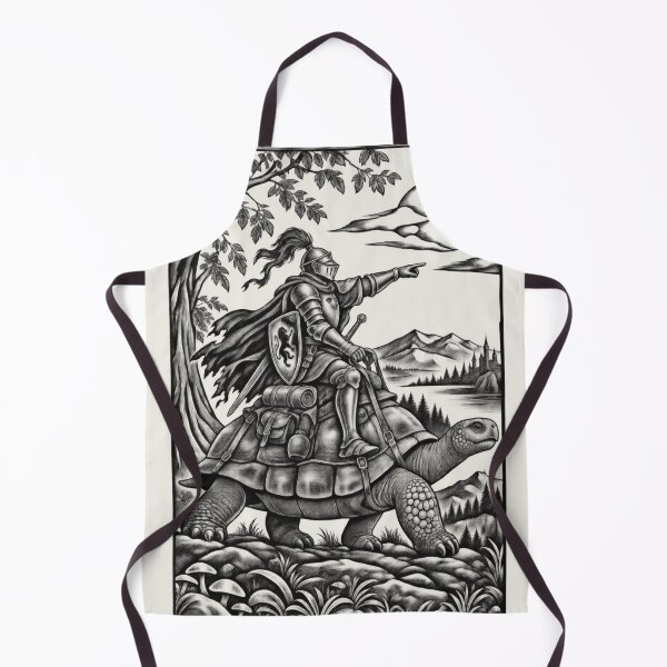 Item preview, Medieval Knight Tortoise Rider Vintage Fantasy Art designed and sold by AmiGraph.