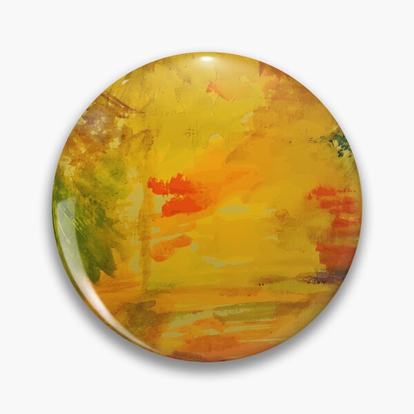 Item preview, Abstract Golden Sunset Impressionist Art designed and sold by AtmosphereLab.