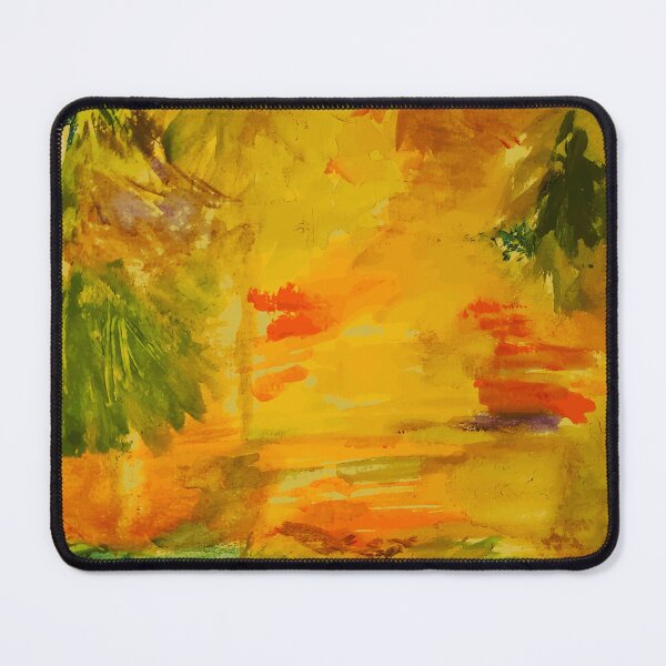 Item preview, Abstract Golden Sunset Impressionist Art designed and sold by AtmosphereLab.