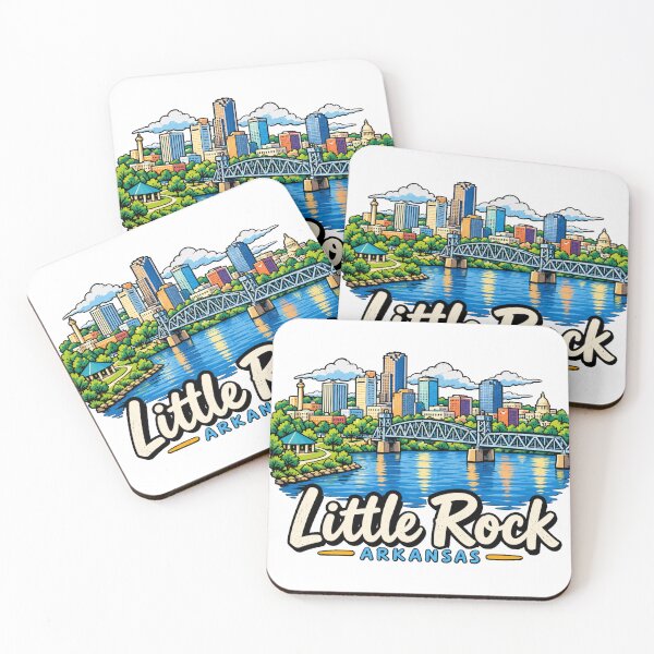 Item preview, Hand Drawn Little Rock Arkansas Travel Souvenir Landmark Gift designed and sold by MichaeIRellov.