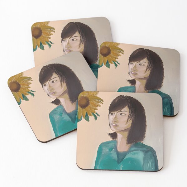 Item preview, Woman with Sunflower Impressionist Portrait Art designed and sold by AtmosphereLab.