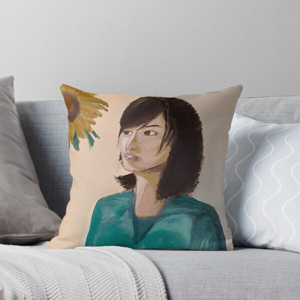 Item preview, Woman with Sunflower Impressionist Portrait Art designed and sold by AtmosphereLab.